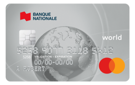 Carte Mastercard World de la Banque Nationale