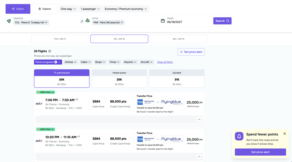 point me resultats recherches