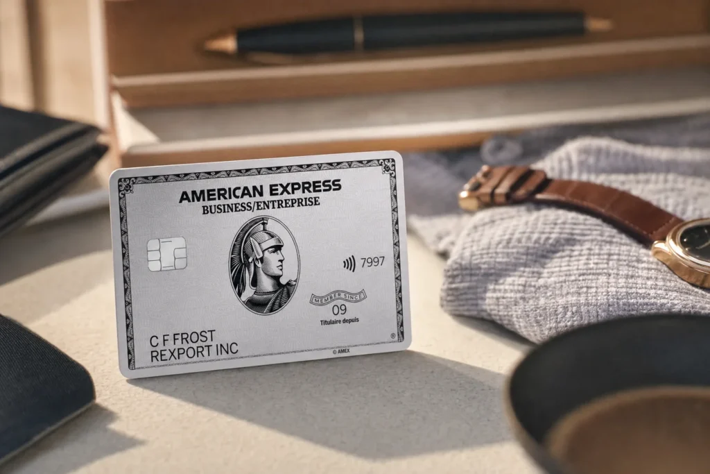 Carte de Platine entrepriseᴹᴰ d’American Express en situation général