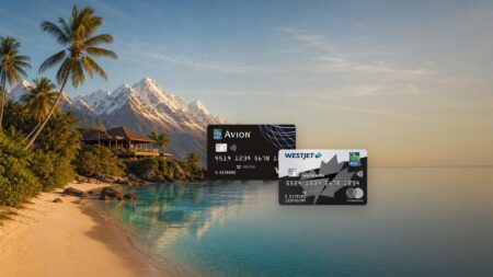 RBC Avion Visa Infinite and WestJet RBC World Elite Mastercard side by side