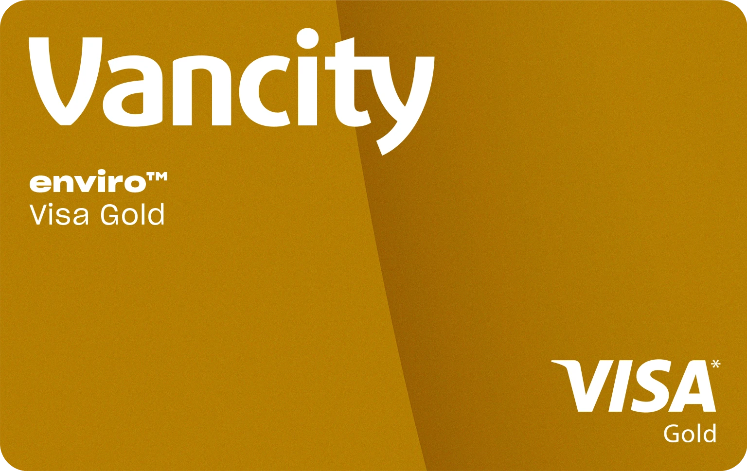 Gold Vancity enviro Visa Gold card
